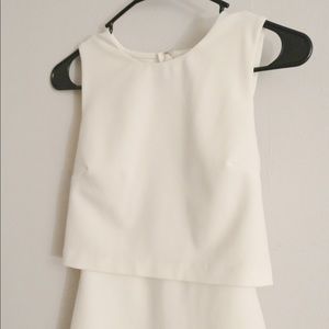 White Top Shop Dress Small